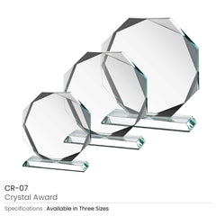 Custom Printed Crystal Awards | Corporate Award & Recognition Gift | UAE Delivery | Yalla Printing UAE
