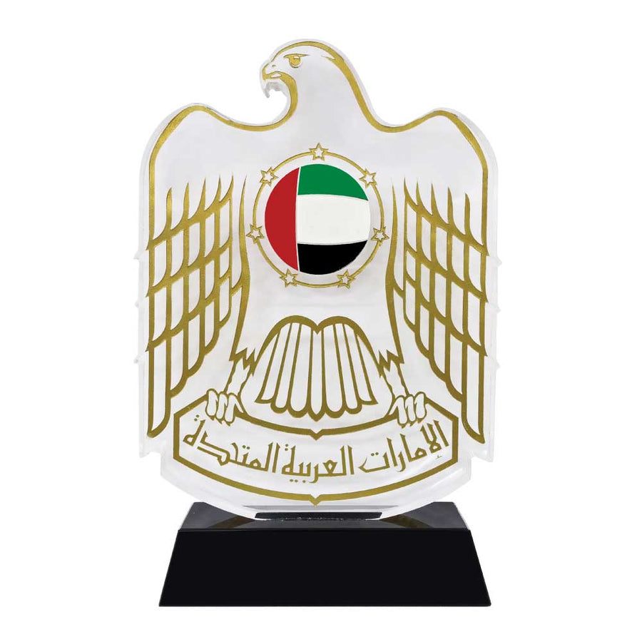 Custom Printed UAE Falcon Crystal Cr - 10 | Exhibitions, Conferences, Corporate Events | Yalla Printing UAE
