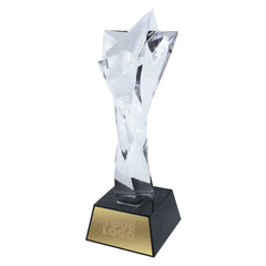 Custom Printed Star Crystal Trophy | Corporate Award & Recognition Gift | UAE Delivery | Yalla Printing UAE