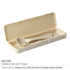 Custom Printed Cutlery Set With Case 5 X 25 CM | Logo Branding Corporate Gift | UAE Delivery | Yalla Printing UAE