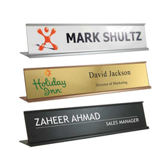 Custom Printed Desk Sign Holders | Logo Branding Corporate Gift | UAE Delivery | Yalla Printing UAE
