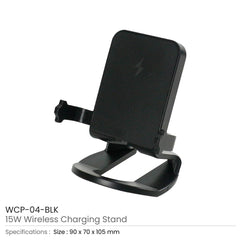 Custom Printed Desktop Wireless Charging Stands 15W Fast Charging | Logo Branding Corporate Gift | UAE Delivery | Yalla Printing UAE