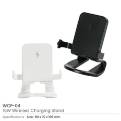 Custom Printed Desktop Wireless Charging Stands 15W Fast Charging | Logo Branding Corporate Gift | UAE Delivery | Yalla Printing UAE