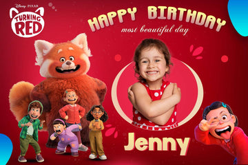 Magical 'Turning Red' Disney Pixar Birthday Banner - Personalized Party Decor