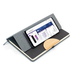 Dorniel Foldable Cover Notebook with Phone Stand | Logo Branding Corporate Gift | UAE Delivery | Yalla Printing UAE
