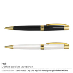Custom Printed Dorniel Designs Metal Pens | Custom Packaging Printing | Free Design Support | Yalla Printing UAE