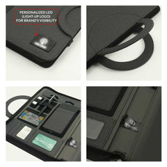 Custom Printed Dorniel Portfolio A4 With 8000Mah Powerbank And LED Logo | Logo Branding Corporate Gift | UAE Delivery | Yalla Printing UAE