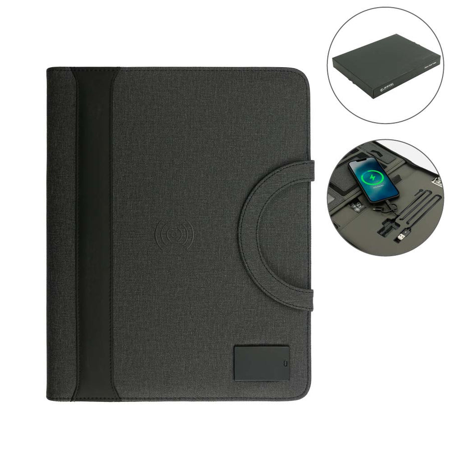 Dorniel Portfolio A4 with 8000mAh Powerbank and LED Logo