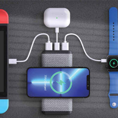Custom Printed Dorniel Wireless Powerbank 10000 Mah With Light - Up Logo - Portable Structure | Exhibitions, Conferences, Corporate Events | Yalla Printing UAE