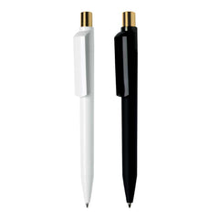 Custom Printed Dot Pens With Gold Push Button | Logo Branding Corporate Gift | UAE Delivery | Yalla Printing UAE