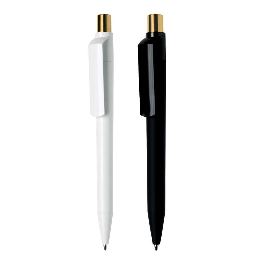 Custom Printed Dot Pens With Gold Push Button | Exhibitions, Conferences, Corporate Events | Yalla Printing UAE