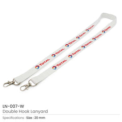 Custom Printed Lanyards With Double Hook | Corporate Award & Recognition Gift | UAE Delivery | Yalla Printing UAE