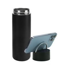 Custom Printed Double Wall Ss Bottle, Twist - Off Lid With Phone Holder 600 Ml - Stainless Steel | Logo Branding Corporate Gift | UAE Delivery | Yalla Printing UAE