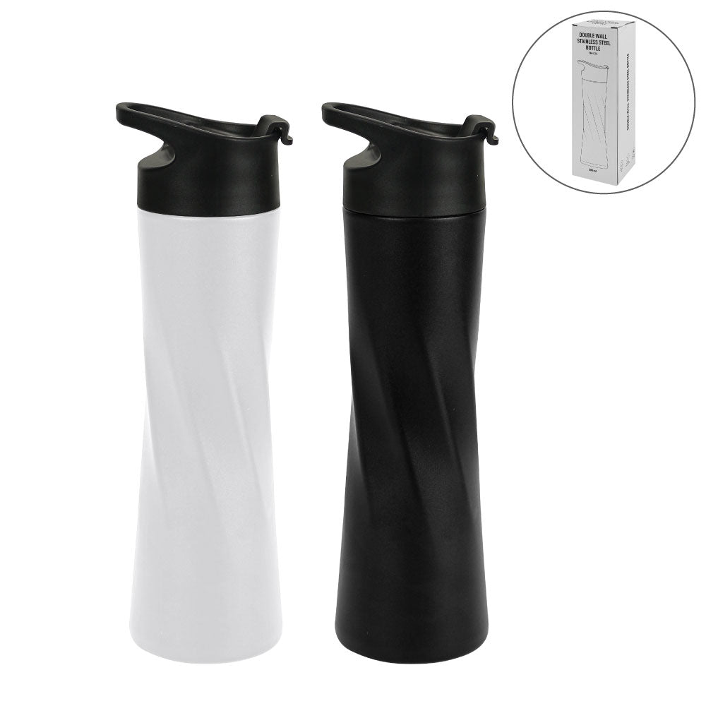 Custom Printed Double Wall Ss Bottles Slim Waist Design 500 Ml | Logo Branding Corporate Gift | UAE Delivery | Yalla Printing UAE