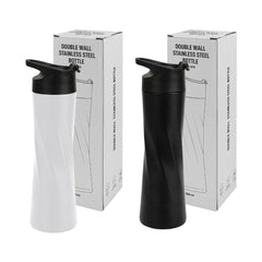 Custom Printed Double Wall Ss Bottles Slim Waist Design 500 Ml | Logo Branding Corporate Gift | UAE Delivery | Yalla Printing UAE