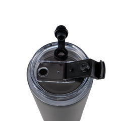 Double Wall Ss Tumblers With Transparent Lid And Metal Straw - 500ml | Logo Branding Corporate Gift | UAE Delivery | Yalla Printing UAE