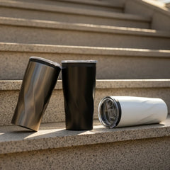 Water Bottles – Double Wall SS Tumblers with PP Interior and Transparent Lid 580ml | Custom Packaging Printing | Free Design Support | Yalla Printing UAE