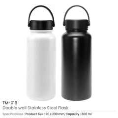 Double Wall Stainless Steel Flask | Custom Packaging Printing | Free Design Support | Yalla Printing UAE