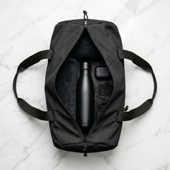 Backpacks – Duffle Gym Bags in Black with Zipper Closure | Custom Packaging Printing | Free Design Support | Yalla Printing UAE