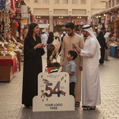 UAE National Day Falcon Foam Board Cutout – 120 × 70 cm | 54th Eid Al Etihad Cultural Display Standee | Yalla Printing UAE