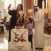 UAE National Day Falcon Foam Board Cutout – 120 × 70 cm | 54th Eid Al Etihad Cultural Display Standee | Yalla Printing UAE