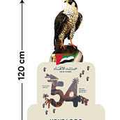 UAE National Day Falcon Foam Board Cutout – 120 × 70 cm | 54th Eid Al Etihad Cultural Display Standee | Yalla Printing UAE