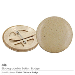 Custom Printed Eco - Friendly Button Badges | Corporate Award & Recognition Gift | UAE Delivery | Yalla Printing UAE