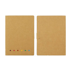 Custom Printed Eco - Friendly Drawing Pad Set With Colored Pencils, Sharpener & Eraser - Recycled Paper | Logo Branding Corporate Gift | UAE Delivery | Yalla Printing UAE