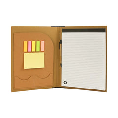Custom Printed Eco - Friendly A4 Folders With Notepad Sticky Note Pen Card Slots | Logo Branding Corporate Gift | UAE Delivery | Yalla Printing UAE