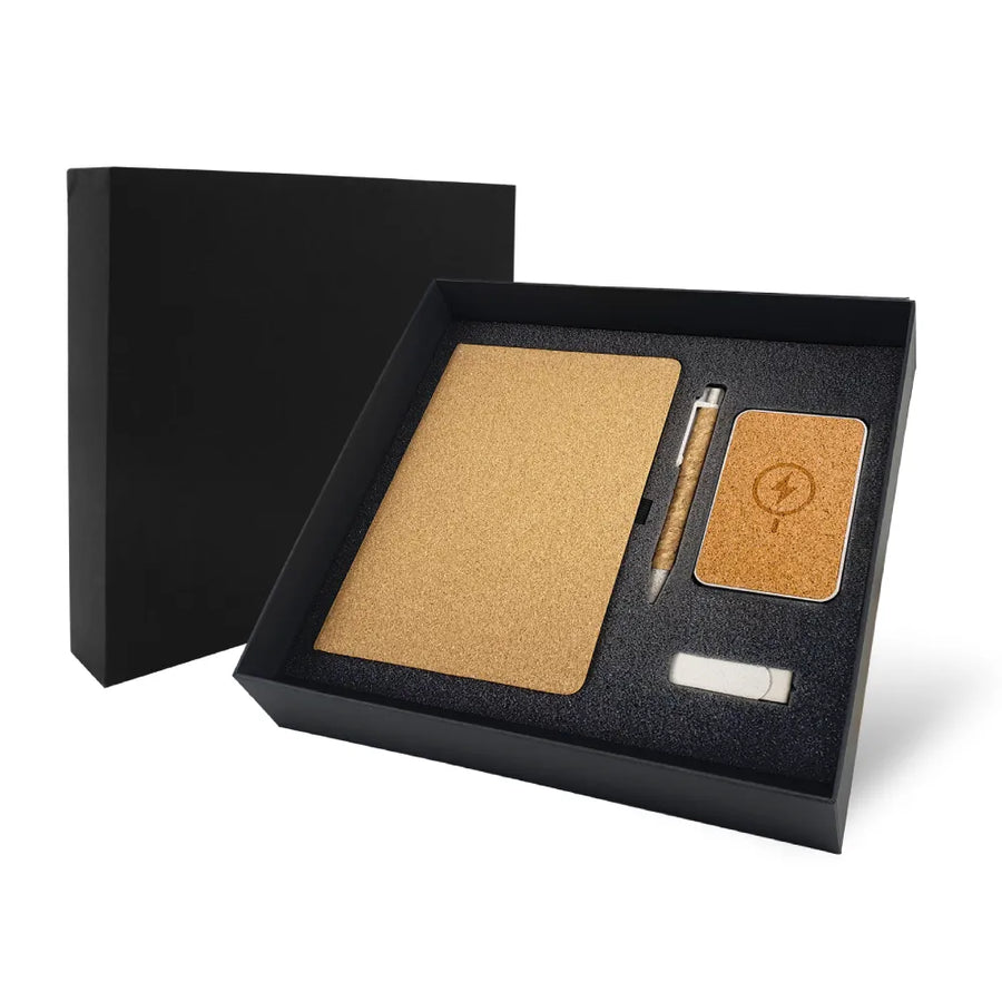 Custom Printed Eco - Friendly Gift Sets In Black Cardboard Box Gs - 011 - Cardboard / Corrugated Board | Custom Packaging Printing | Free Design Support | Yalla Printing UAE