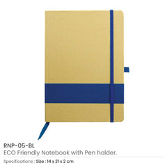 Custom Printed Eco - Friendly Notebooks With Pen Holder | Logo Branding Corporate Gift | UAE Delivery | Yalla Printing UAE