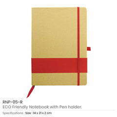 Custom Printed Eco - Friendly Notebooks With Pen Holder | Logo Branding Corporate Gift | UAE Delivery | Yalla Printing UAE