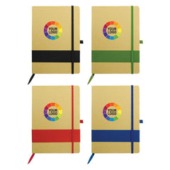 Custom Printed Eco - Friendly Notebooks With Pen Holder | Logo Branding Corporate Gift | UAE Delivery | Yalla Printing UAE