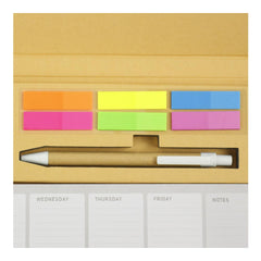 Custom Printed Eco - Friendly Weekly Planner Kit With Pen, Clip, Sticky Notes - Recycled Paper | Logo Branding Corporate Gift | UAE Delivery | Yalla Printing UAE