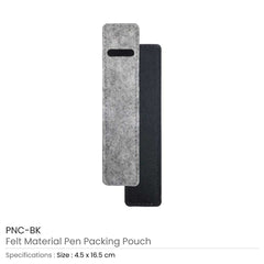 Custom Printed Felt Material Pen Packaging Pouch | Custom Branded Bag | UAE Delivery | Yalla Printing UAE
