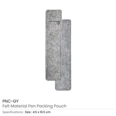 Custom Printed Felt Material Pen Packaging Pouch | Custom Branded Bag | UAE Delivery | Yalla Printing UAE