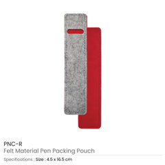 Custom Printed Felt Material Pen Packaging Pouch | Custom Branded Bag | UAE Delivery | Yalla Printing UAE