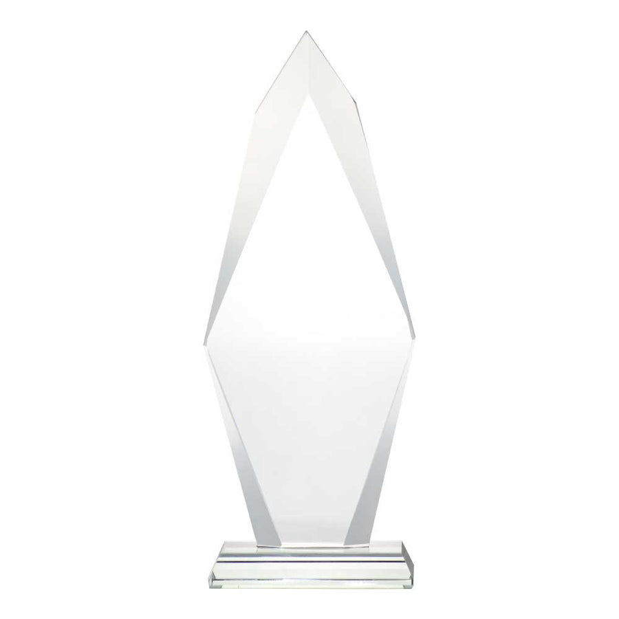 Custom Printed Flame Shaped Crystal Awards | Exhibitions, Conferences, Corporate Events | Yalla Printing UAE