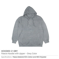 Hoodies & Sweatshirts – Fleece Hoodies with Zipper in (S to 3XL) Sizes | Custom Packaging Printing | Free Design Support | Yalla Printing UAE