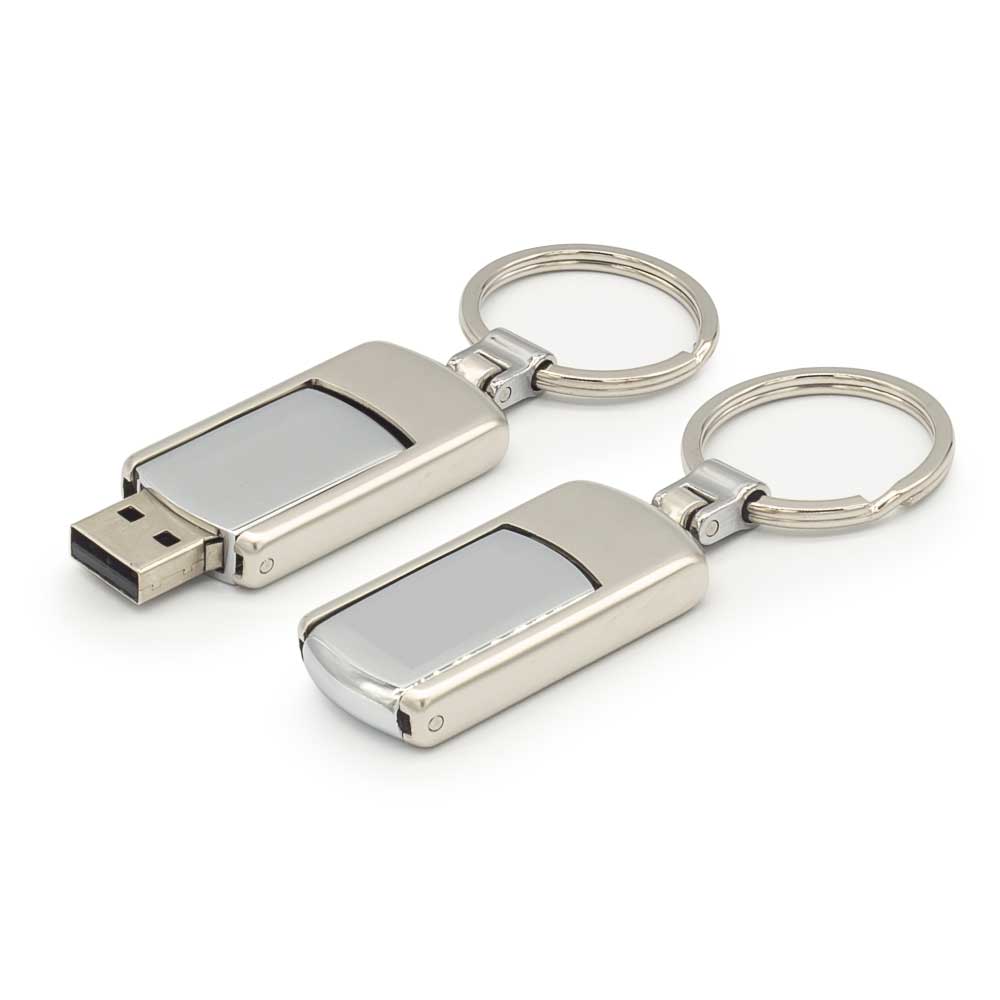 Custom Printed Flip Style Metal USB Flash Drives - Stainless Steel | Logo Branding Corporate Gift | UAE Delivery | Yalla Printing UAE