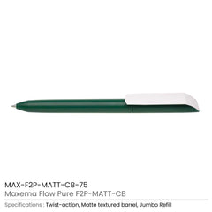 Custom Printed Maxema Flow Pure Pens | Logo Branding Corporate Gift | UAE Delivery | Yalla Printing UAE