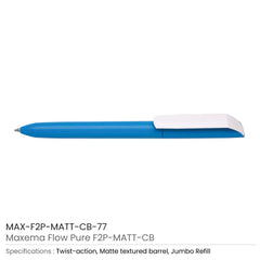 Custom Printed Maxema Flow Pure Pens | Logo Branding Corporate Gift | UAE Delivery | Yalla Printing UAE