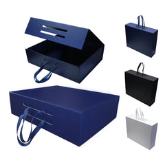 Custom Printed Foldable Gift Box With Magnetic Closure & Ribbon Handle 250M | Custom Packaging Printing | Free Design Support | Yalla Printing UAE