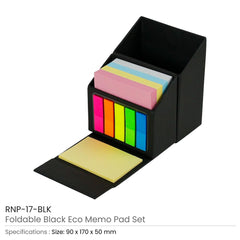 Custom Printed Foldable Memo Pad Sets With Stationery And Pen Holder | Logo Branding Corporate Gift | UAE Delivery | Yalla Printing UAE