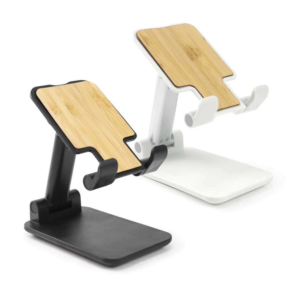 Custom Printed Foldable Phone Stands - Bamboo | Exhibitions, Conferences, Corporate Events | Yalla Printing UAE