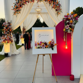 80 × 120 CM Custom Foam Board Welcome Sign – Fully Customizable Event Entrance Panel (No Lights, No Flowers) | Lightweight Wedding, Engagement, Ramadan & Corporate Welcome Display Board