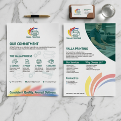A3 Double-Sided Flyer – Premium Full-Color Printing for Maximum Visibility | Yalla Printing