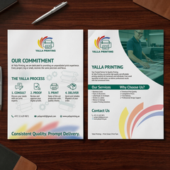 A3 Double-Sided Flyer – Premium Full-Color Printing for Maximum Visibility | Yalla Printing