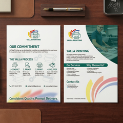 A3 Double-Sided Flyer – Premium Full-Color Printing for Maximum Visibility | Yalla Printing