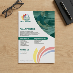 A4 Single-Sided Flyer – Premium Full-Color Printing for High-Impact Marketing | Yalla Printing